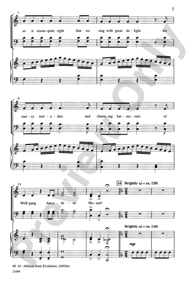 Merry Christmas, Mozart – SATB Choral Octavo (Digital Download)