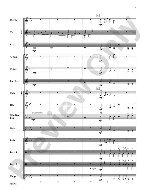 Shadowlands - Concert Band Conductor Score & Parts (Digital Download)