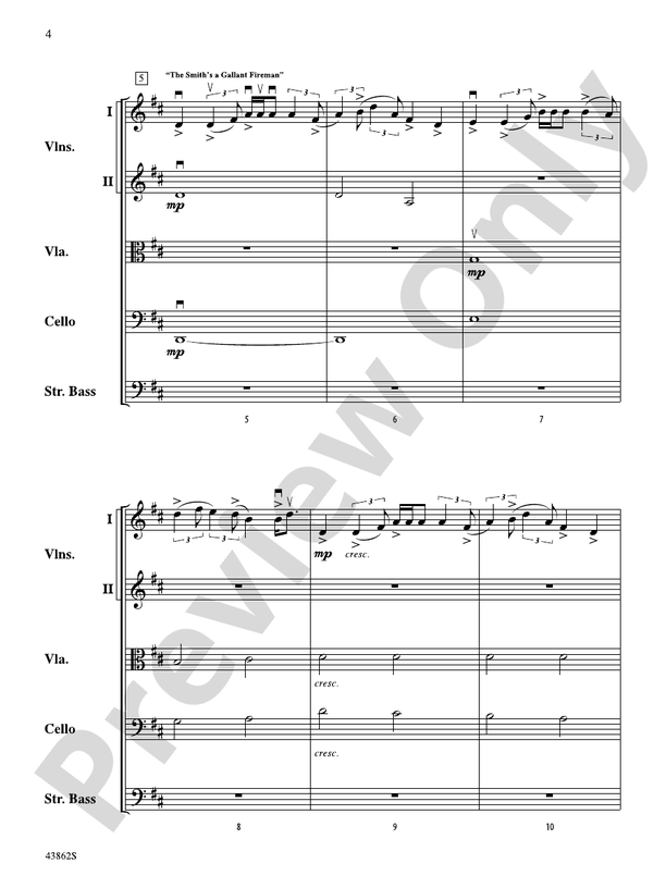 The Smith's Set – String Orchestra Conductor Score & Parts (Digital Download)