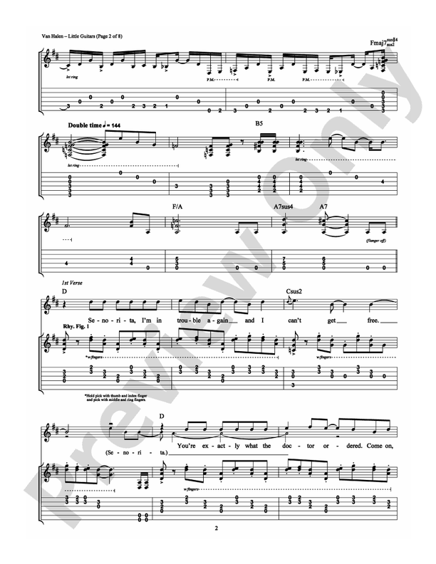 Little Guitars - Guitar TAB (Digital Download)