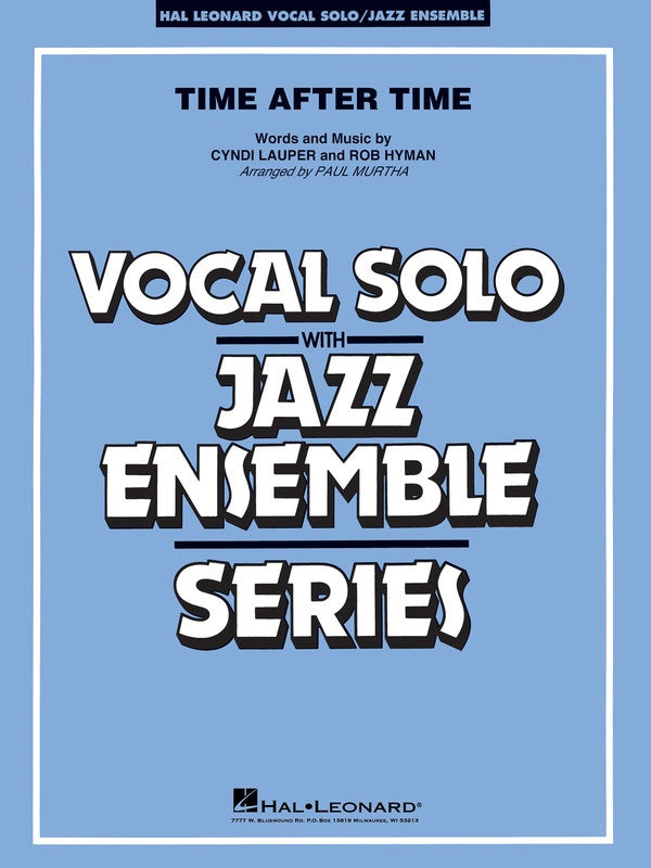 Time After Time (Key: C) - Voice, Jazz Ensemble Score/Parts - Hal Leonard