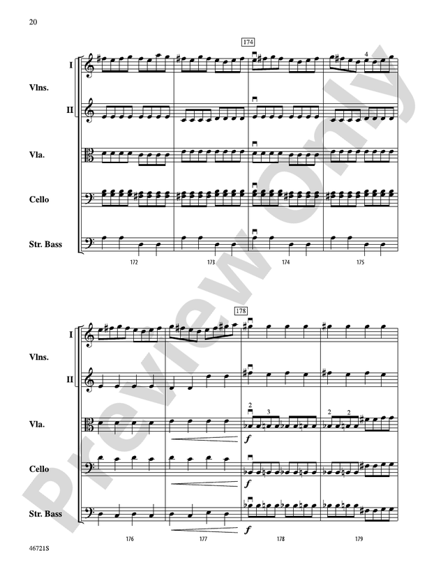Petrushka - String Orchestra Conductor Score & Parts (Digital Download)