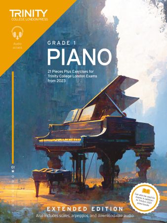 Trinity Piano Exam Pieces from 2023 Extended Edition Grade 1 - Piano/Audio Access Online TCL032003