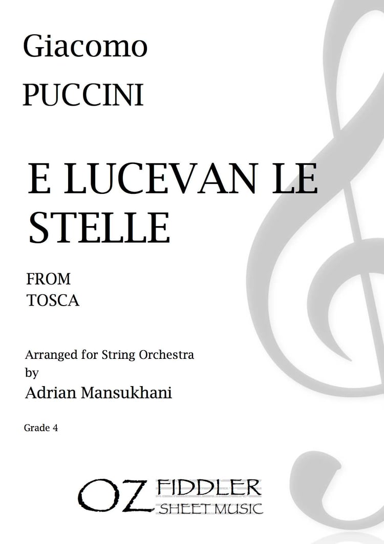 Puccini - E lucevan le stelle, from Tosca - Arr. Adrian Mansukhani - String Orchestra (Digital Download)