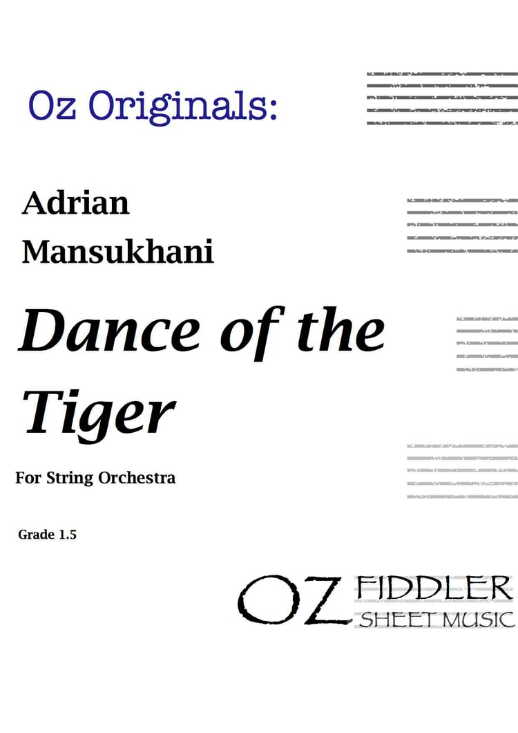 Dance of the Tiger - Adrian Mansukhani - String Orchestra (Digital Download)