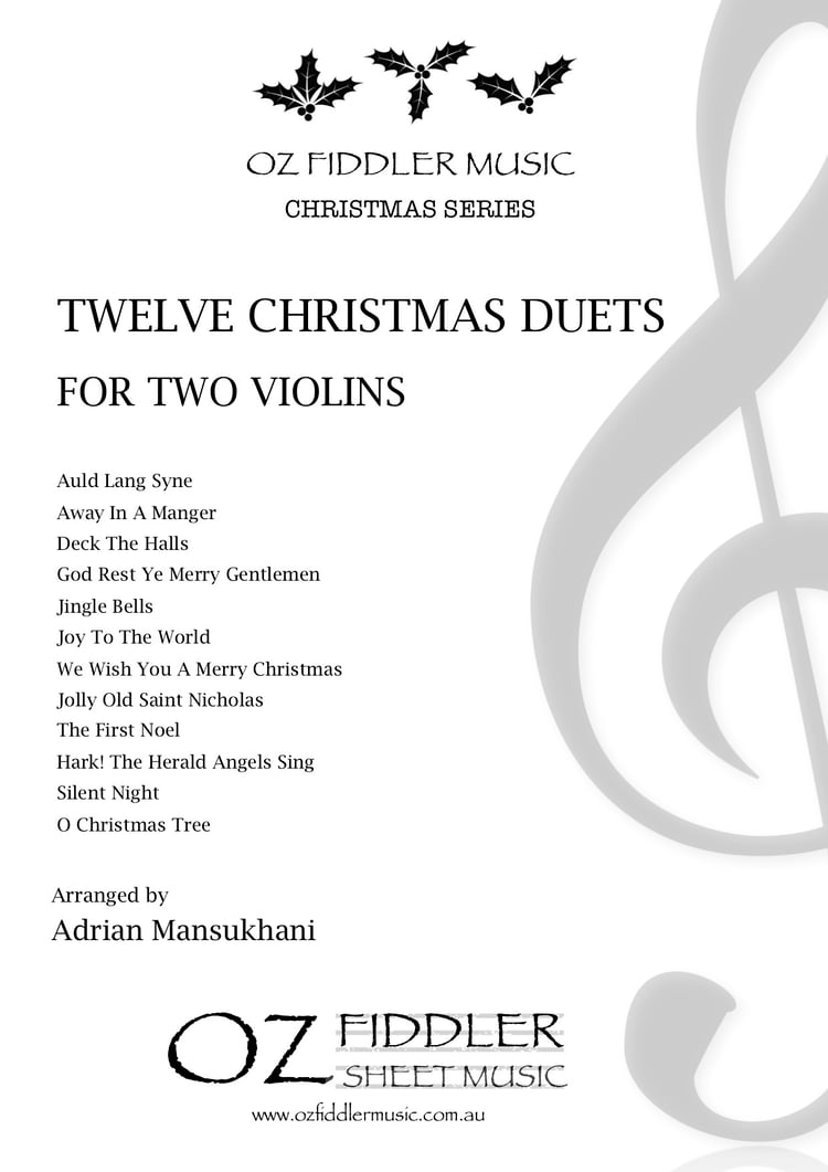Twelve Christmas Duets for 2 Violins - Arr. Adrian Mansukhani (Digital Download)
