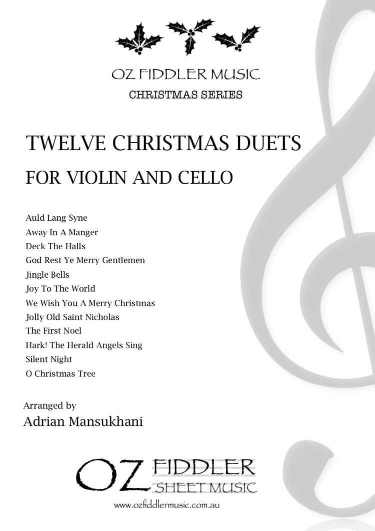 Twelve Christmas Duets for Violin and Cello - Arr. Adrian Mansukhani (Digital Download)
